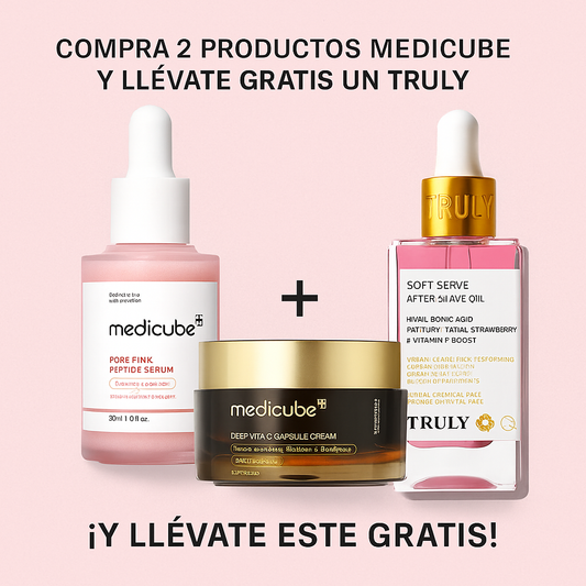 Transforma tu piel con el dúo Medicube y recibe un serum Truly Aclarante totalmente GRATIS